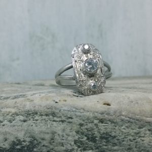 Sterling Silver Art Deco Ring