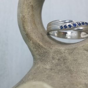 Sapphire Silver Band