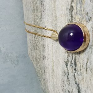 Amethyst Gold Pendant