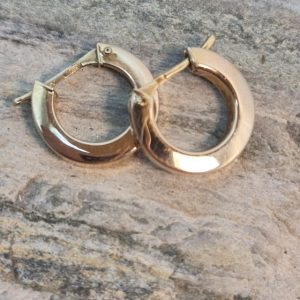 Gold hoop earrings
